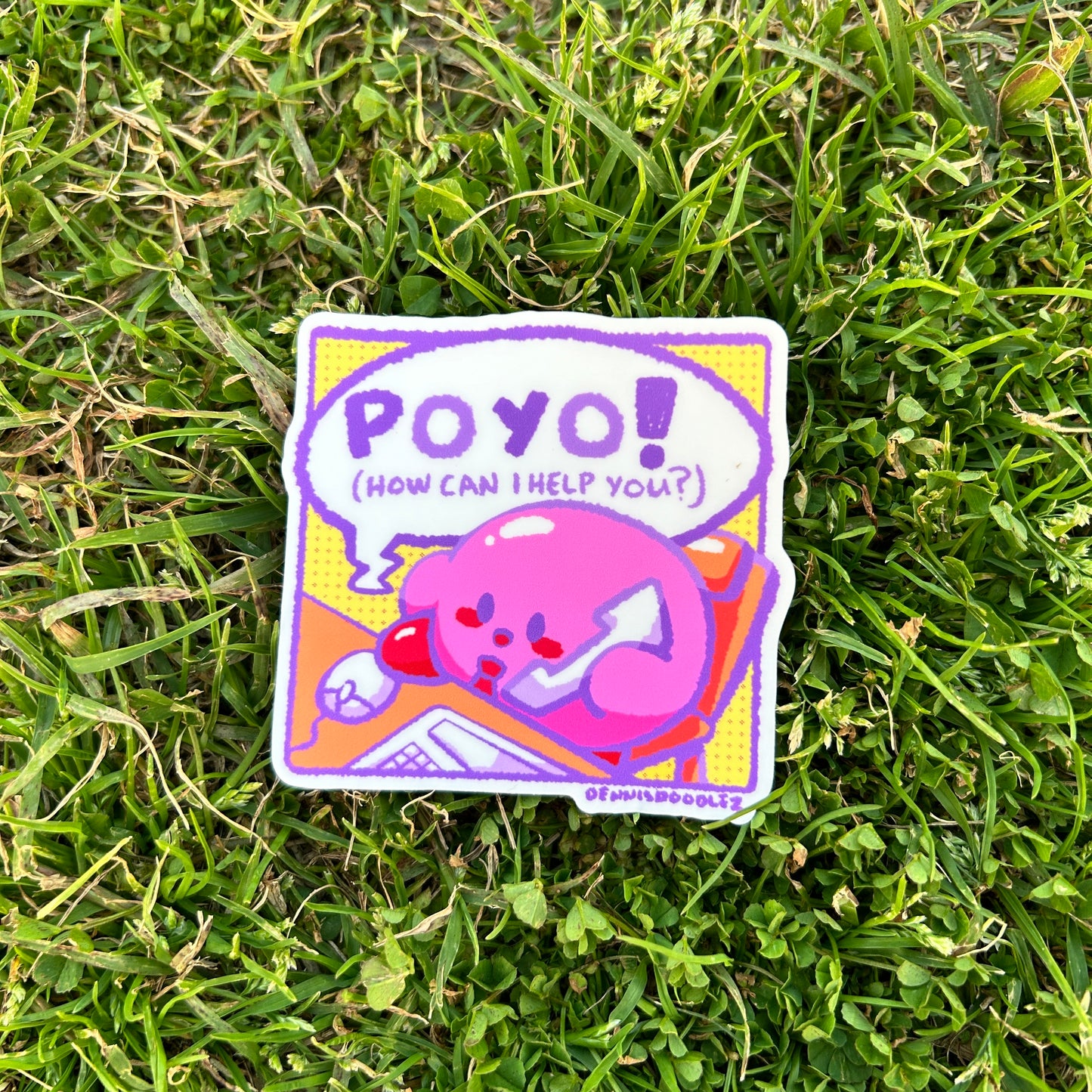 kirby poyo sticker
