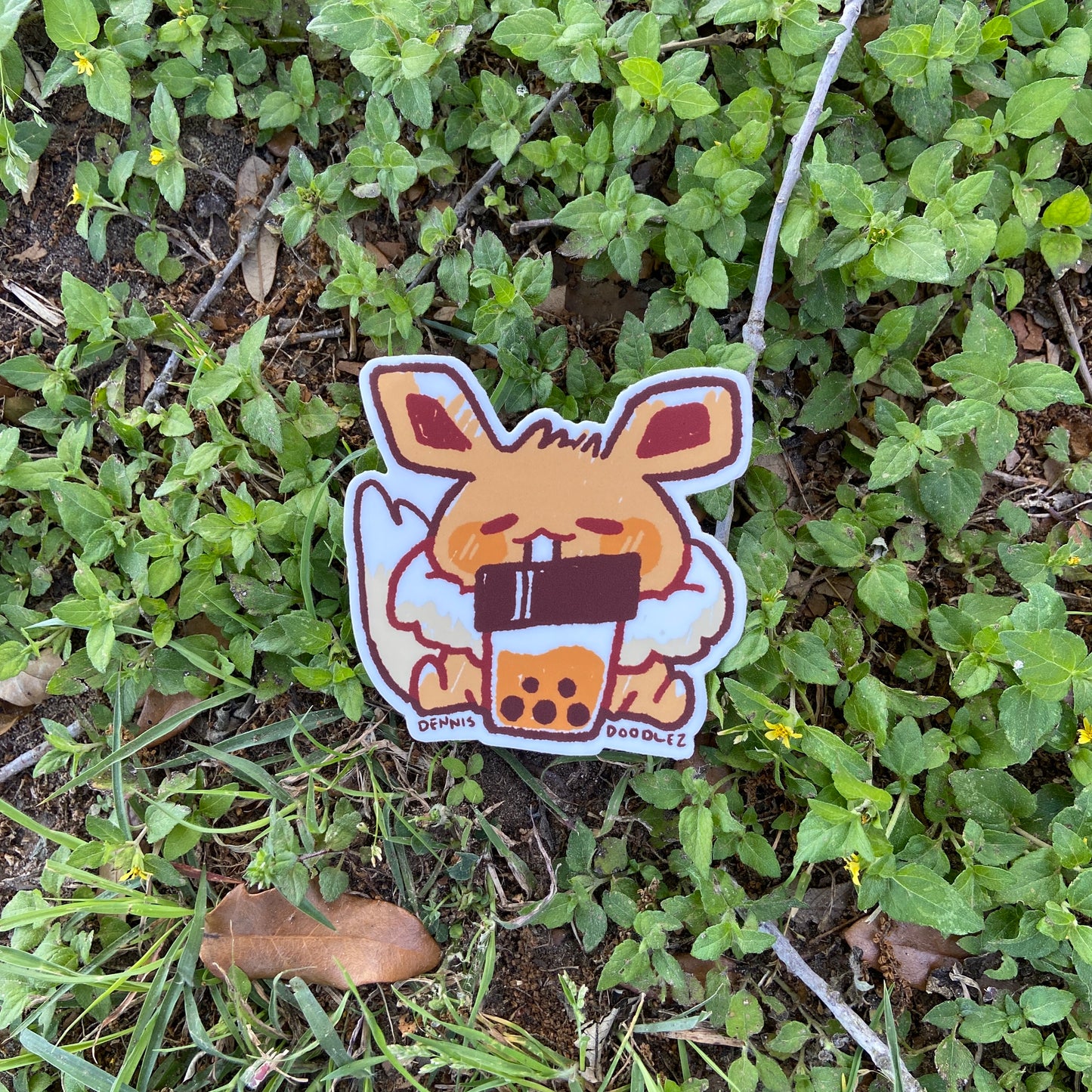 eevee boba sticker