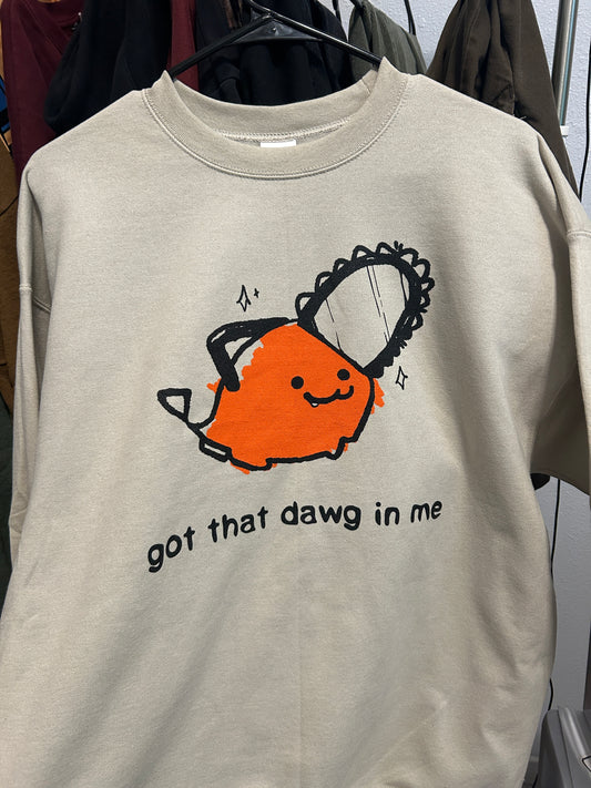 beige pochita sweater