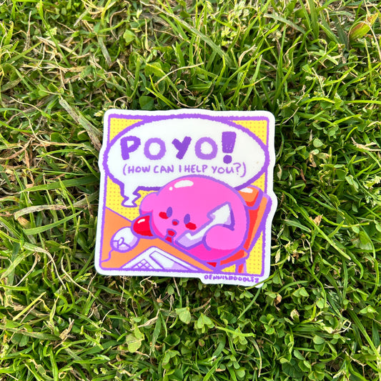 kirby poyo sticker