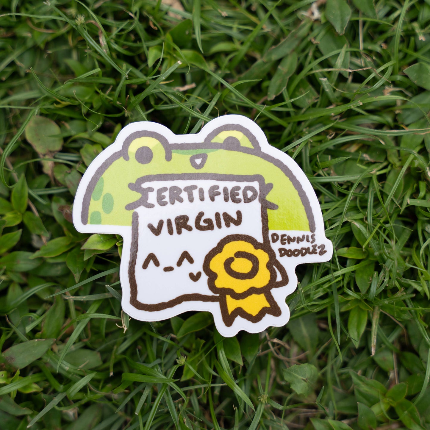 frog virgin sticker