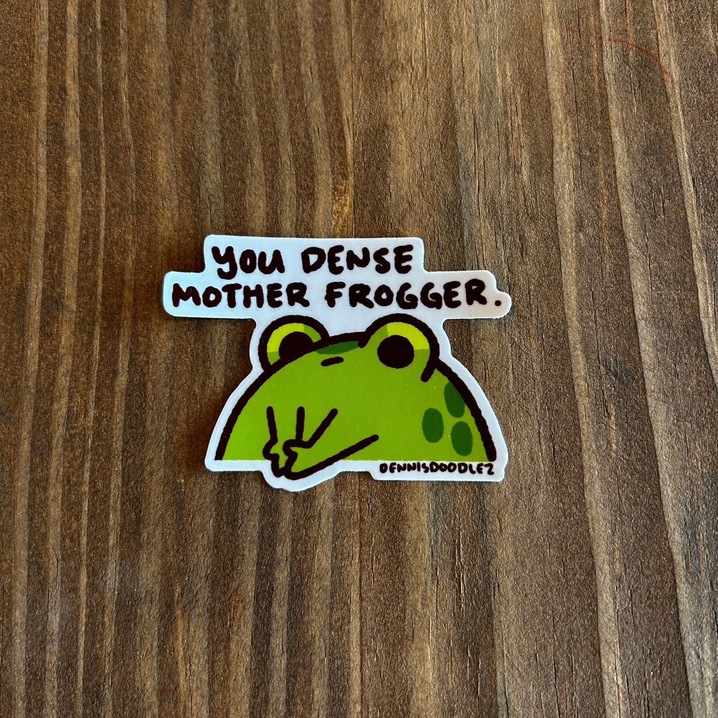 mother frogger large sticker