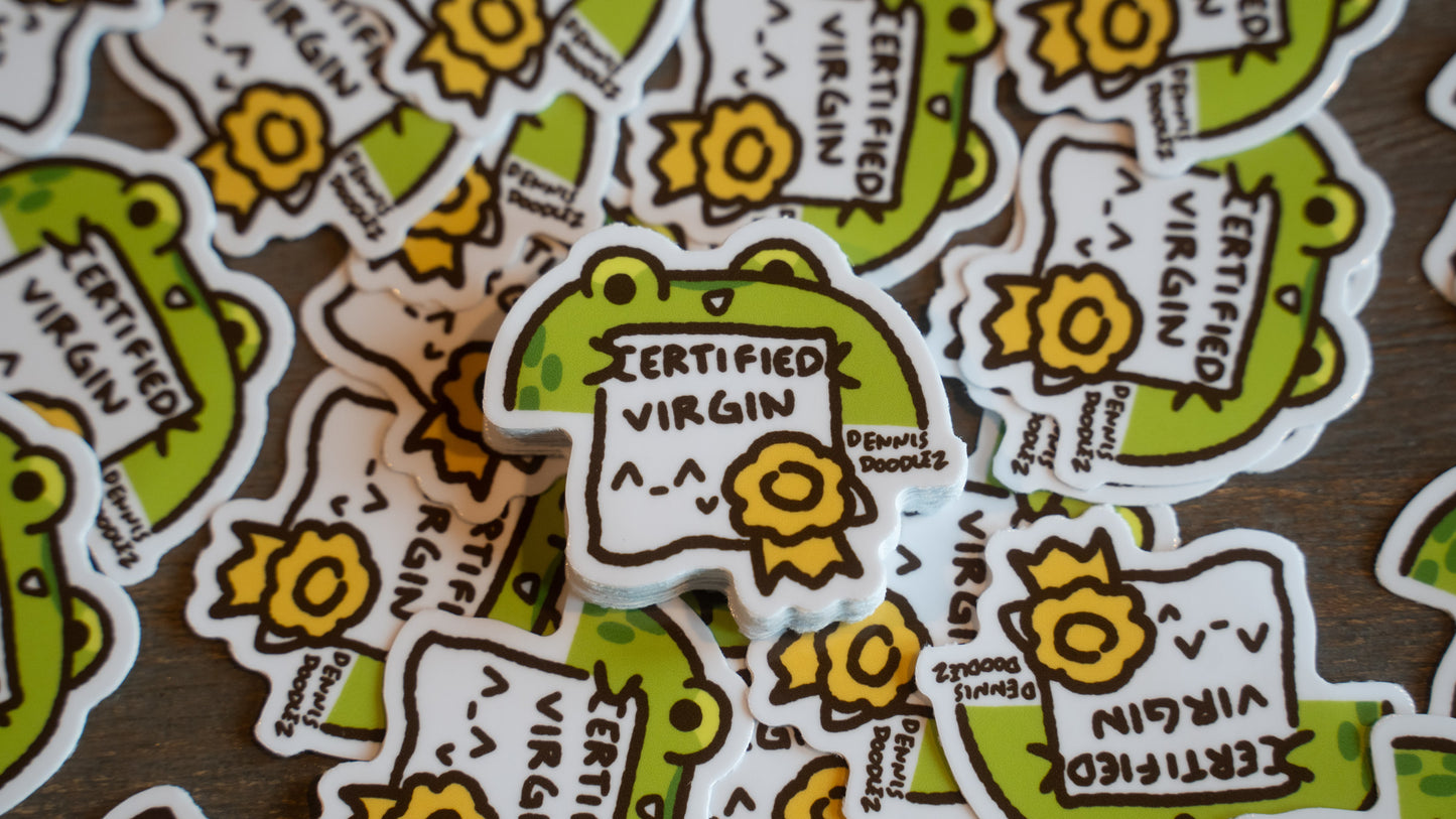 frog virgin sticker