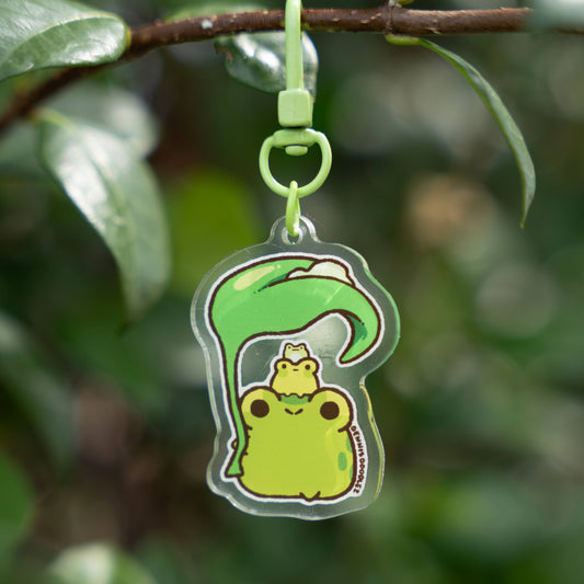 frog leaf keychain