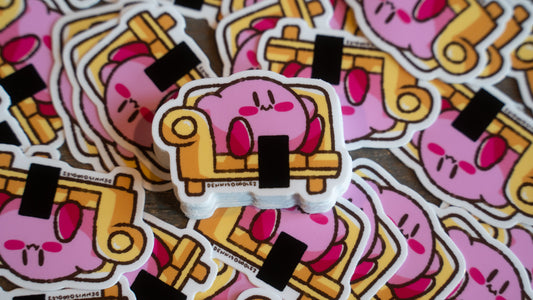 kirby couch sticker