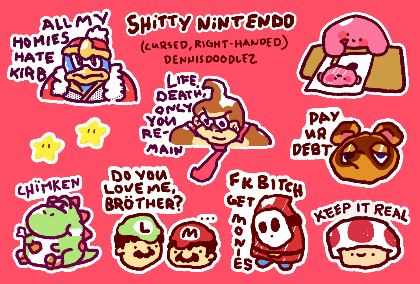 shitty nintendo sheet