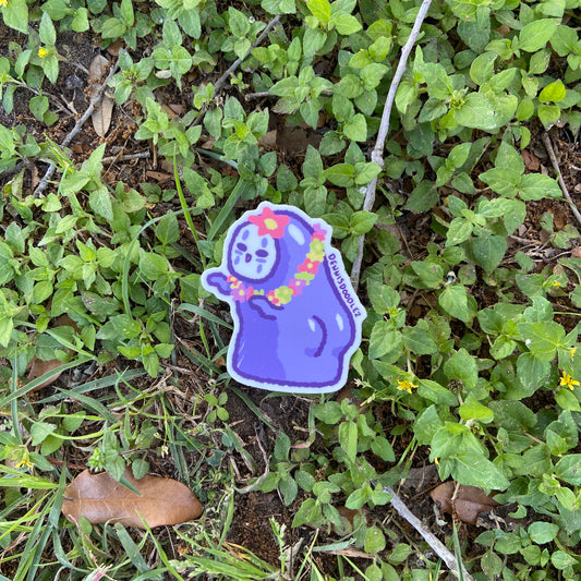 no-face hula sticker