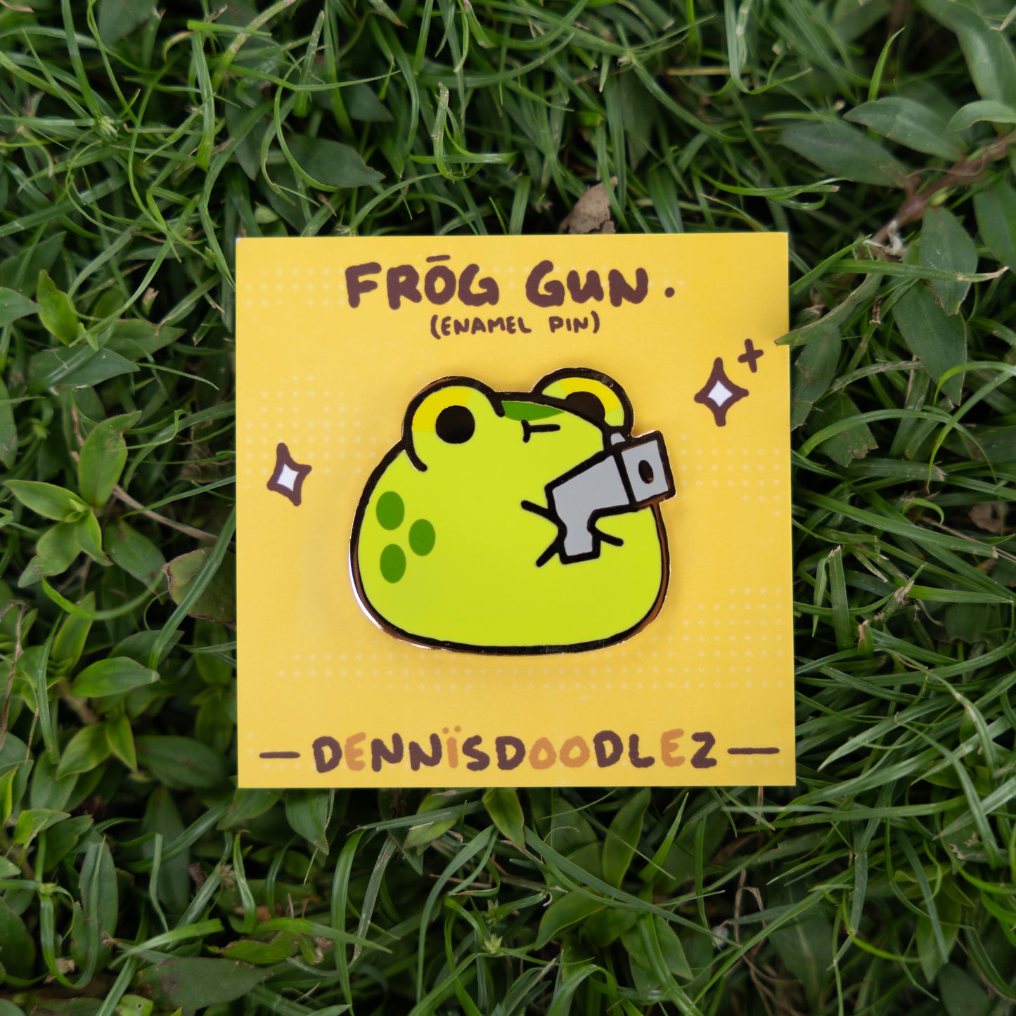 frog enamel pin