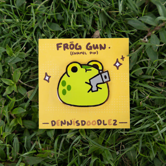 frog enamel pin